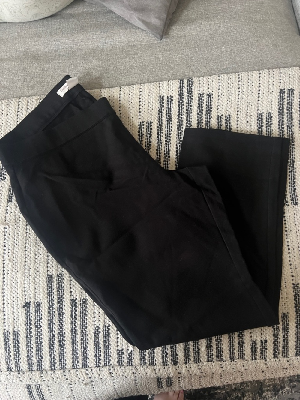 Coldwater Creek Black Wide-Leg Dress Pants